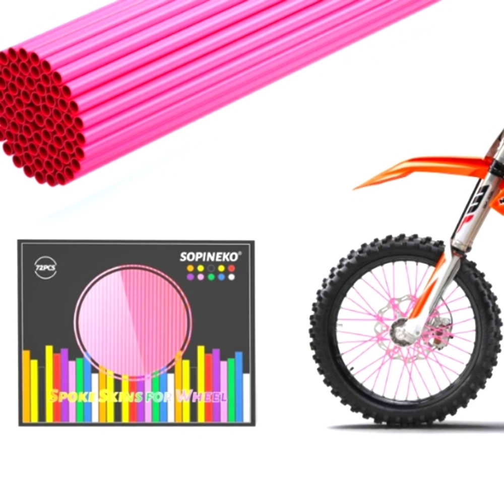 🚲HOT PINK SPOKE SKINS 4 WHEELS🚲